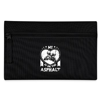 My heart is on the asphalt - Pencil Case - black - Front