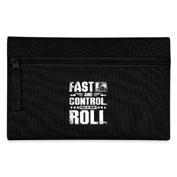 Fast and control this is how I roll - Federtasche - Schwarz - Vorne