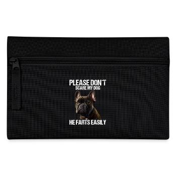 S’il vous plaît, n’effrayez pas mon chien Français Bulldog - Trousse - noir - Devant