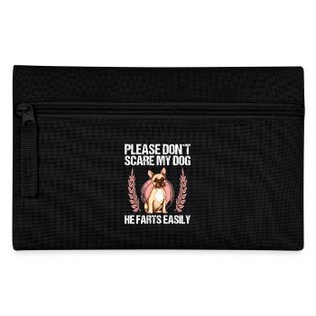 S’il vous plaît, n’effrayez pas mon chien Français Bulldog - Trousse - noir - Devant