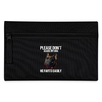 S’il vous plaît, n’effrayez pas mon chien Français Bulldog - Trousse - noir - Devant