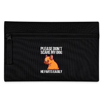 S’il vous plaît, n’effrayez pas mon chien Français Bulldog - Trousse - noir - Devant
