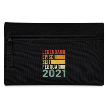 Legendär seit Februar 2021 - Federtasche - Schwarz - Vorne