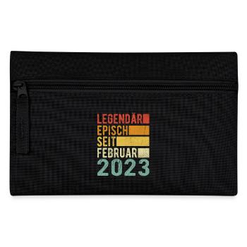 Legendär seit Februar 2023 - Federtasche - Schwarz - Vorne