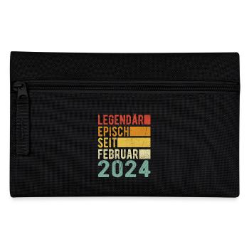 Legendär seit Februar 2024 - Federtasche - Schwarz - Vorne