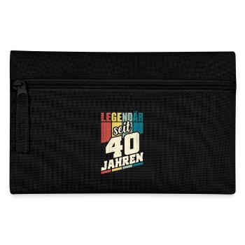 40. Geburtstag Legendär Seit 40 Jahren Legende 40 - Federtasche - Schwarz - Vorne