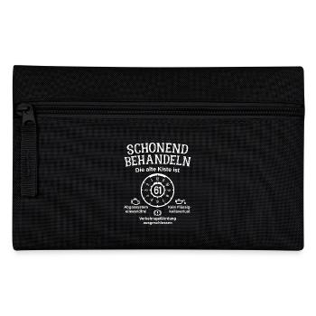 61. Geburtstag Schonend Behandeln Alte Kiste 61 - Federtasche - Schwarz - Vorne