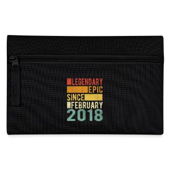 Birthday February 2018 Legendary epic - Pencil Case - black - Front