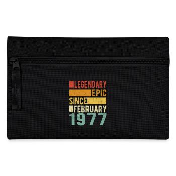 Anniversaire Février 1977 Épopée légendaire - Trousse - noir - Devant