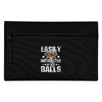 Easily distracted by 8 balls - Federtasche - Schwarz - Vorne
