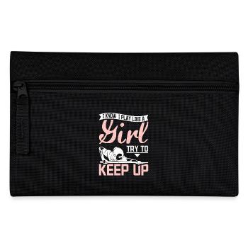 I Play like a girl try to keep up Billiard - Pencil Case - black - Front