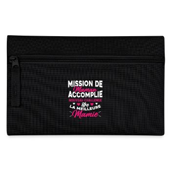 Mission de maman accomplie mamie annonce grossesse - Trousse - noir - Devant