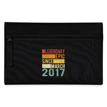 Birthday March 2017 Legendary epic - Pencil Case - black - Front
