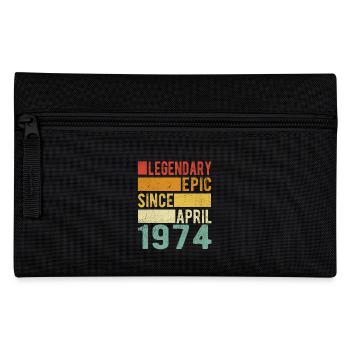 Birthday April 1974 Legendary epic - Pencil Case - black - Front
