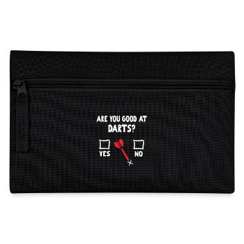 Funny, are you good at darts? - Pencil Case - black - Front