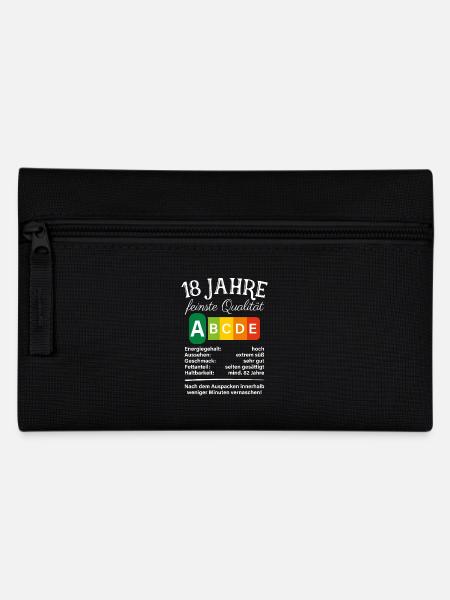 18 Jahre Feinste Qualität Geschenk 18. Geburtstag - Federtasche - Schwarz