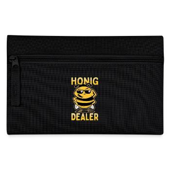 Honig Dealer Bienenzüchter Bienenflüsterer Bienen - Federtasche - Schwarz - Vorne