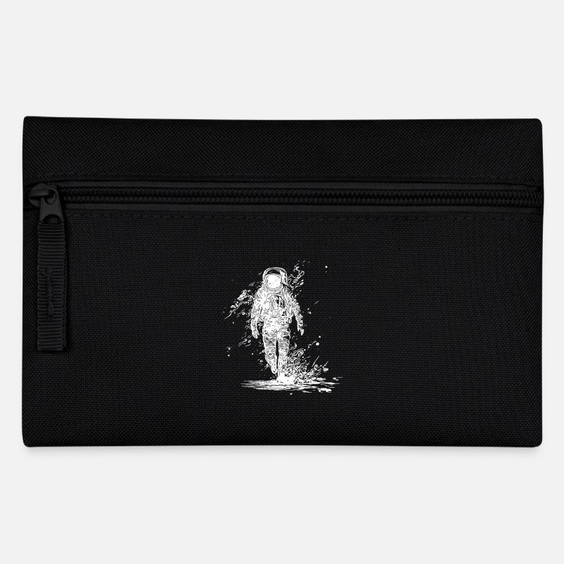 Astronaute à l’infini avec des fleurs - Trousse - noir