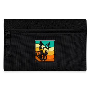 German Shepherd - Pencil Case - black - Front