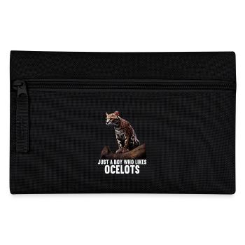 juste un garçon qui aime Ocelots Ocelot ocelot ocelot - Trousse - noir - Devant