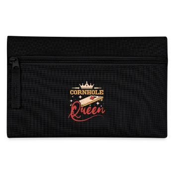 Women Girl Cornhole Queen - Federtasche - Schwarz - Vorne