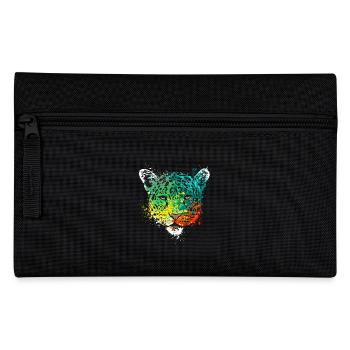 Splash Art Wildcat Cheetah Head - Trousse - noir - Devant