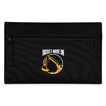 bucket mode on Design for a excavator fan - Pencil Case - black - Front