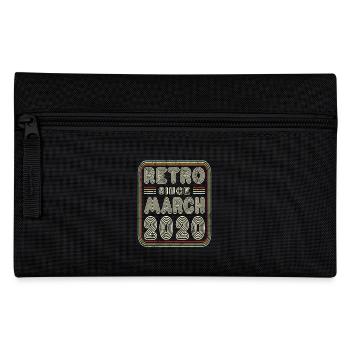Geburtstag März 2020 Retro Geschenk - Federtasche - Schwarz - Vorne