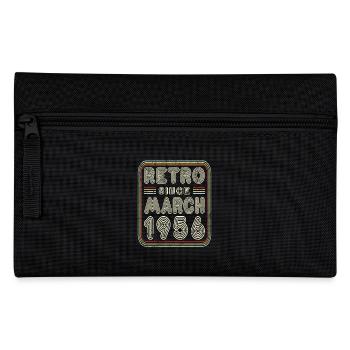 Birthday March 1956 Retro Gift - Pencil Case - black - Front
