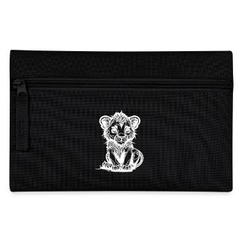 Mignon bébé lion vintage - Trousse - noir - Devant