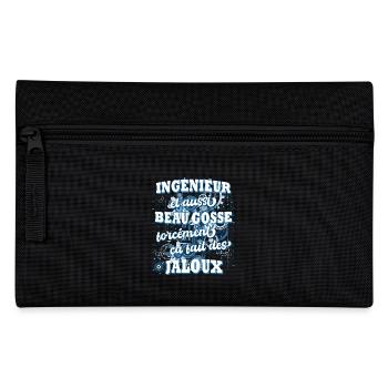 Ingénieur cadeau humoristique ingénieur beau gosse - Trousse - noir - Devant