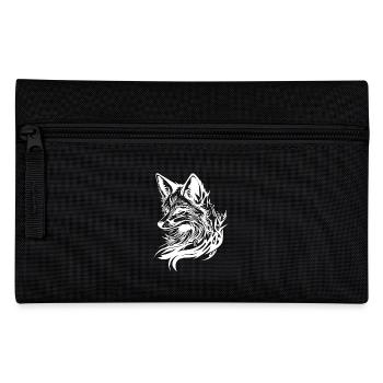 Elegant cute fox in tattoo ink - Pencil Case - black - Front