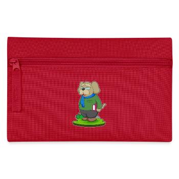 Dog Teacher Book School - Pencil Case - red - Front