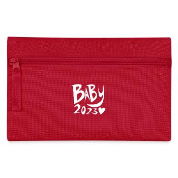 Baby 2023 - Birth Pregnant - Pencil Case - red - Front