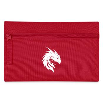 Grimmiger Monster Drache Tattoo Style - Federtasche - Rot - Vorne