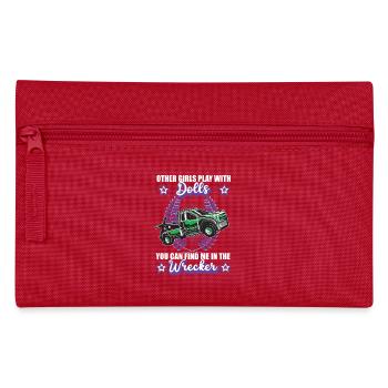 Abschleppwagen Girls Abschleppdienst Auto Beruf - Federtasche - Rot - Vorne