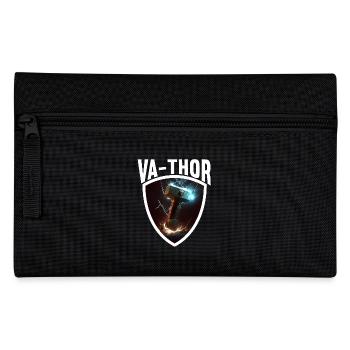 Papa Vathor Va Thor Vatertag Vatertagsgeschenk - Federtasche - Schwarz - Vorne