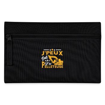 J'peux Pas J'ai Pelleteuse Cadeau Drôle Chantier - Trousse - noir - Devant