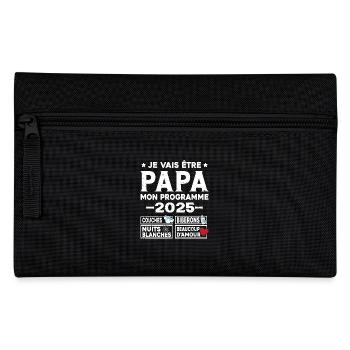 Je vais être papa mon programme en 2025 - Trousse - noir - Devant