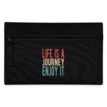La vie est un voyage, profitez-en - Trousse - noir - Devant