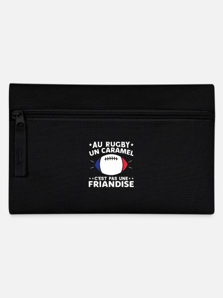 Au Rugby Un Caramel C'est Pas Une Friandise - Trousse - noir