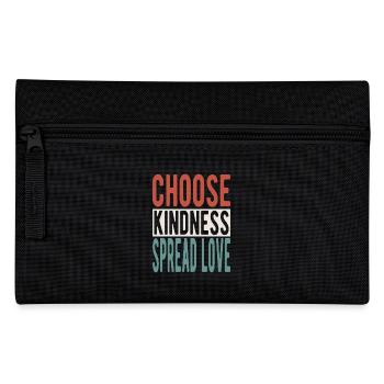 Choose kindness, spread love - Federtasche - Schwarz - Vorne