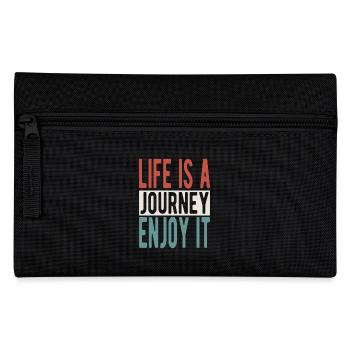 La vie est un voyage, profitez-en - Trousse - noir - Devant