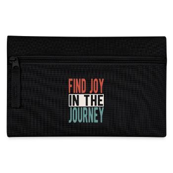 Trouvez de la joie dans le voyage - Trousse - noir - Devant