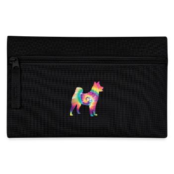 Tie Dye Hund - Federtasche - Schwarz - Vorne