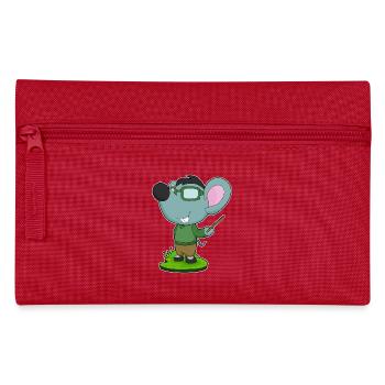 Mouse Teacher Pointer School - Pencil Case - red - Front