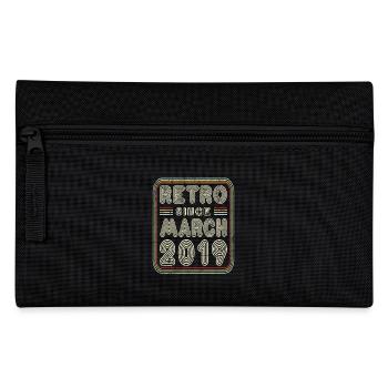 Birthday March 2019 Retro Gift - Pencil Case - black - Front