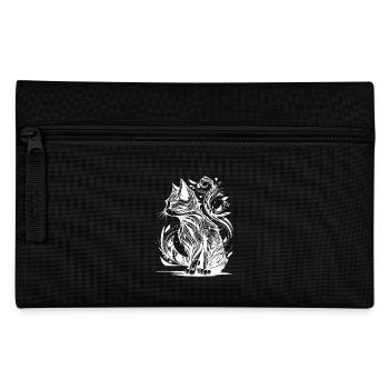Tatouage vintage Tribal Lines Style Chat - Trousse - noir - Devant