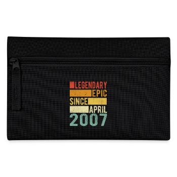 Birthday April 2007 Legendary epic - Pencil Case - black - Front