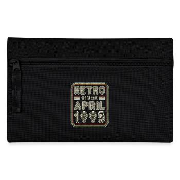 Birthday April 1995 Retro Gift - Pencil Case - black - Front